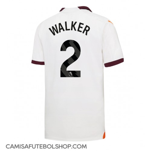 Camisa de time de futebol Manchester City Kyle Walker #2 Replicas 2º Equipamento 2023-24 Manga Curta